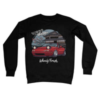 Miata Red Japanese Dojo Sweatshirt