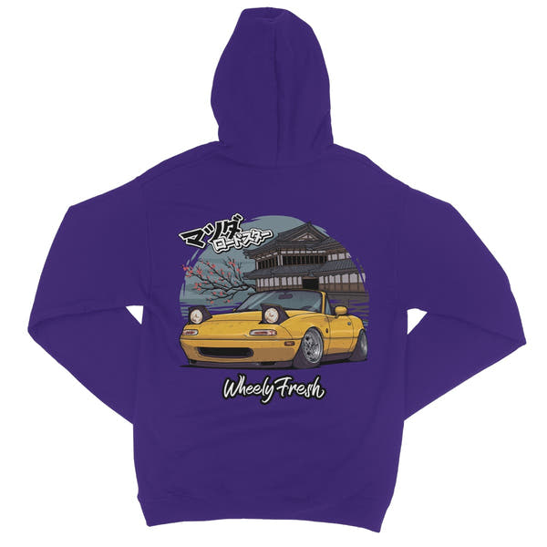 Miata Yellow Japanese Dojo Hoodie
