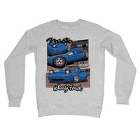 Miata Blue Comic Style Sweatshirt