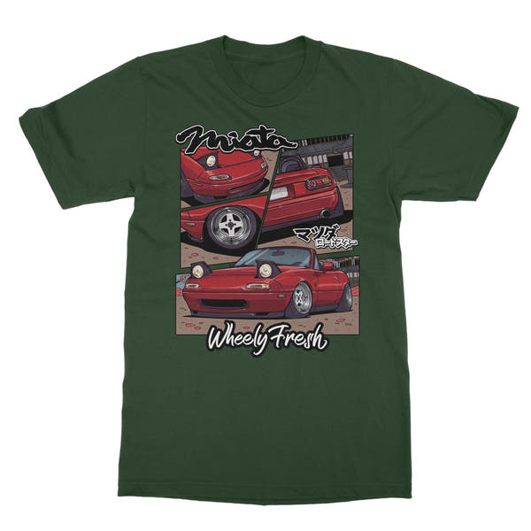 Miata Red Comic Style T-Shirt