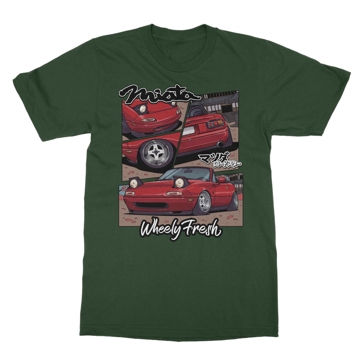 Miata Red Comic Style T-Shirt