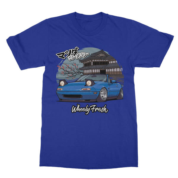 Miata Blue Japanese Dojo T-Shirt