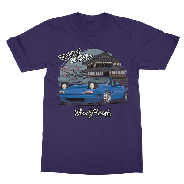 Miata Blue Japanese Dojo T-Shirt