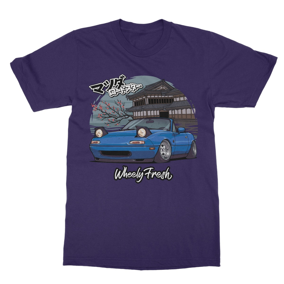 Miata Blue Japanese Dojo T-Shirt