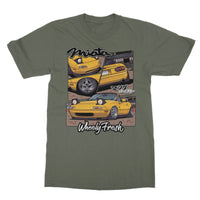 Miata Yellow Comic Style T-Shirt