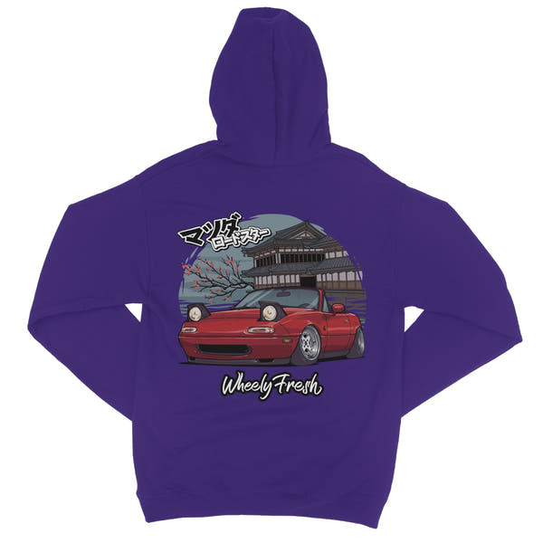 Miata Red Japanese Dojo Hoodie