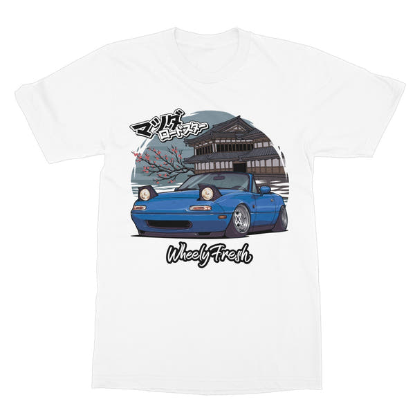 Miata Blue Japanese Dojo T-Shirt