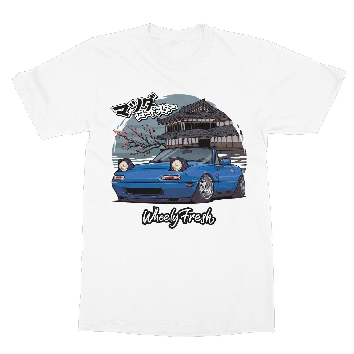 Miata Blue Japanese Dojo T-Shirt