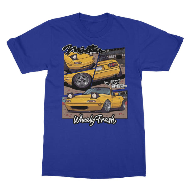Miata Yellow Comic Style T-Shirt