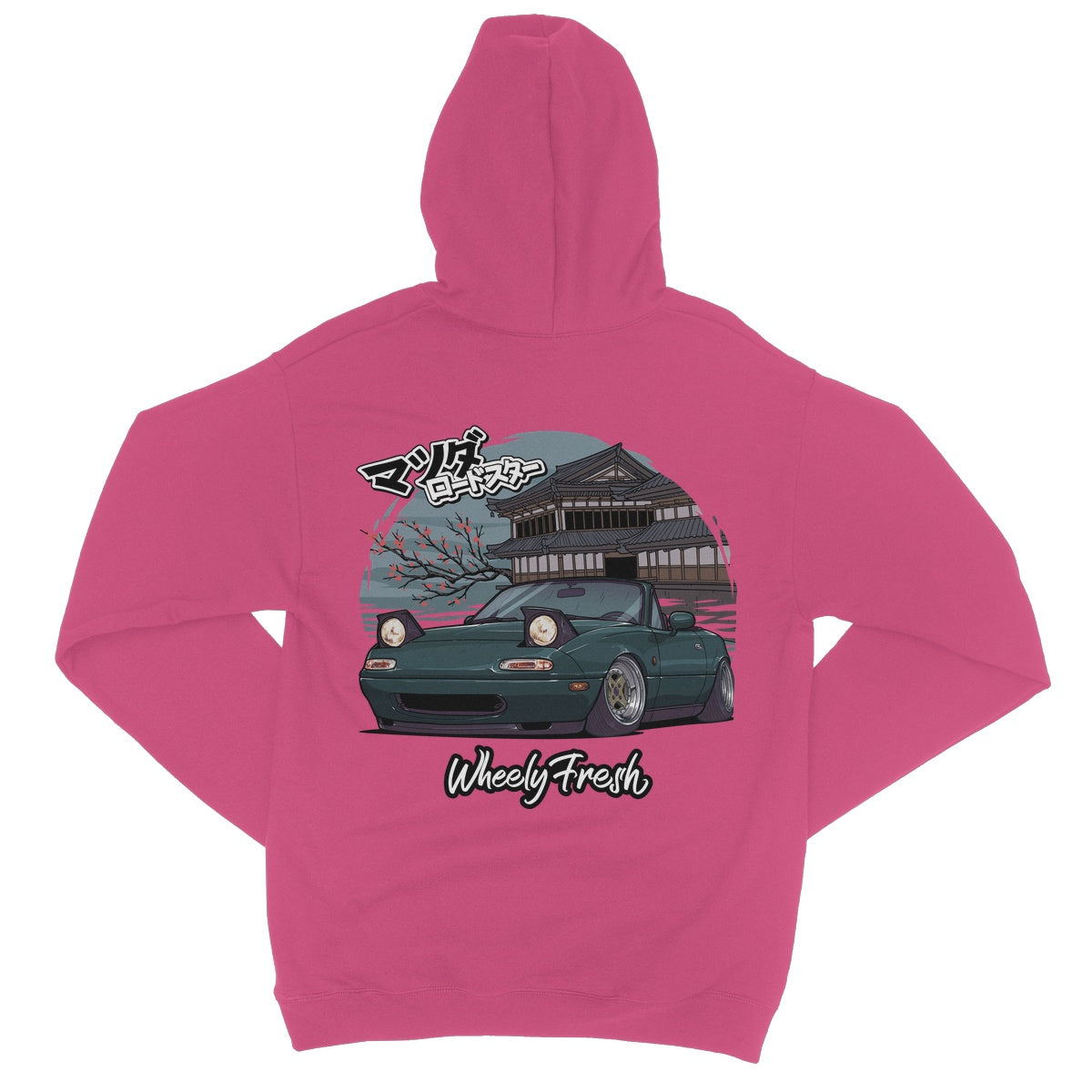 Miata Green Japanese Dojo Hoodie