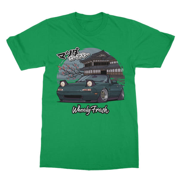 Miata Green Japanese Dojo T-Shirt