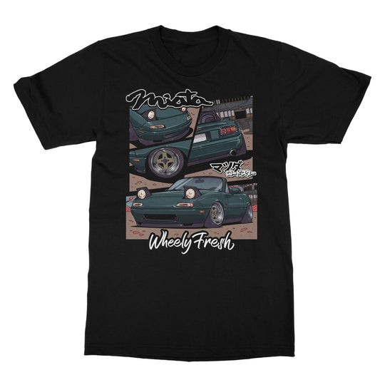Miata Green Comic Style T-Shirt
