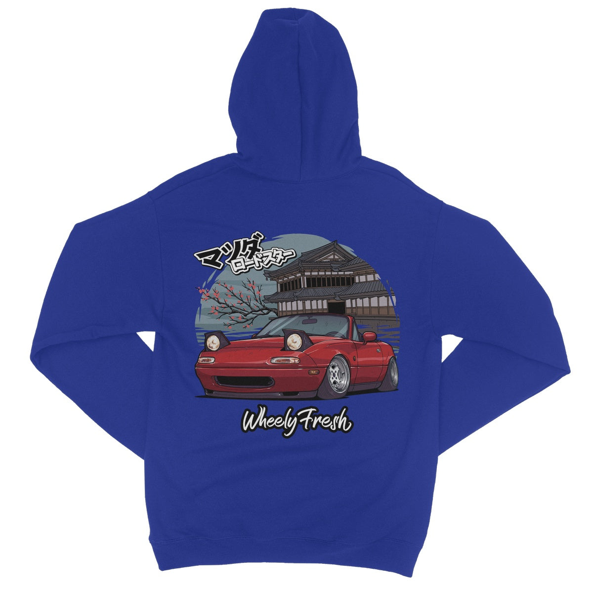 Miata Red Japanese Dojo Hoodie