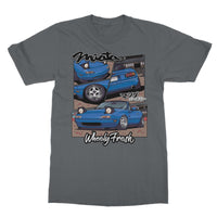 Miata Blue Comic Style T-Shirt