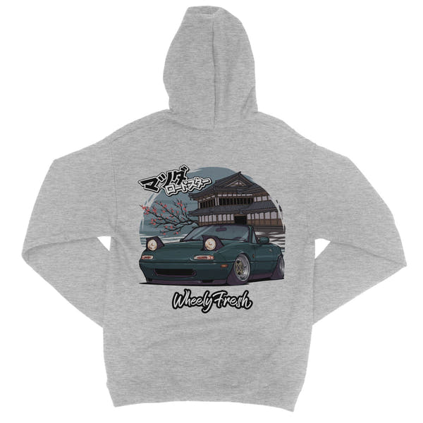 Miata Green Japanese Dojo Hoodie
