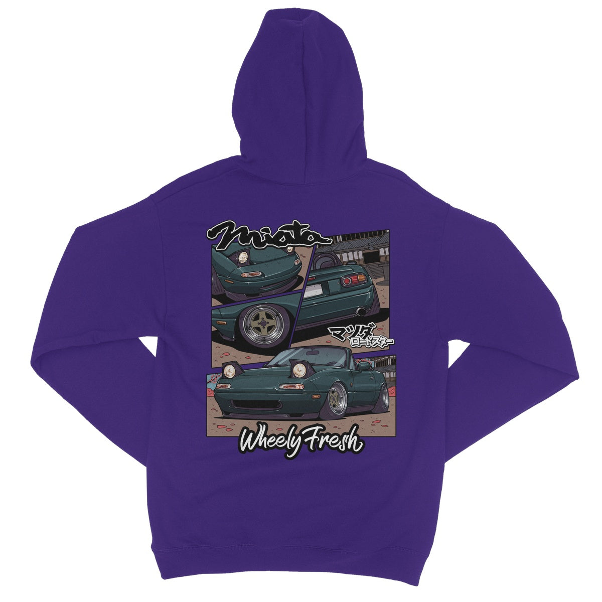 Miata Green Comic Style Hoodie