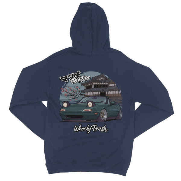 Miata Green Japanese Dojo Hoodie