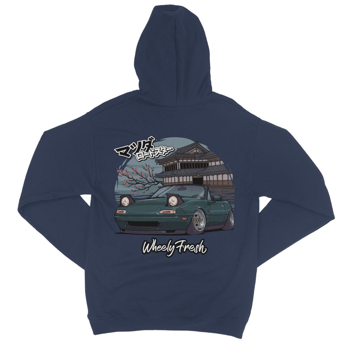 Miata Green Japanese Dojo Hoodie