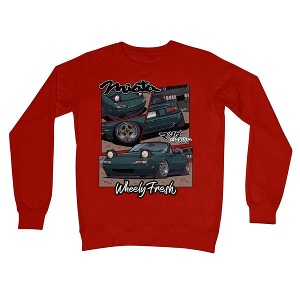 Miata Green Comic Style Sweatshirt