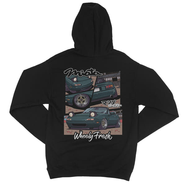 Miata Green Comic Style Hoodie