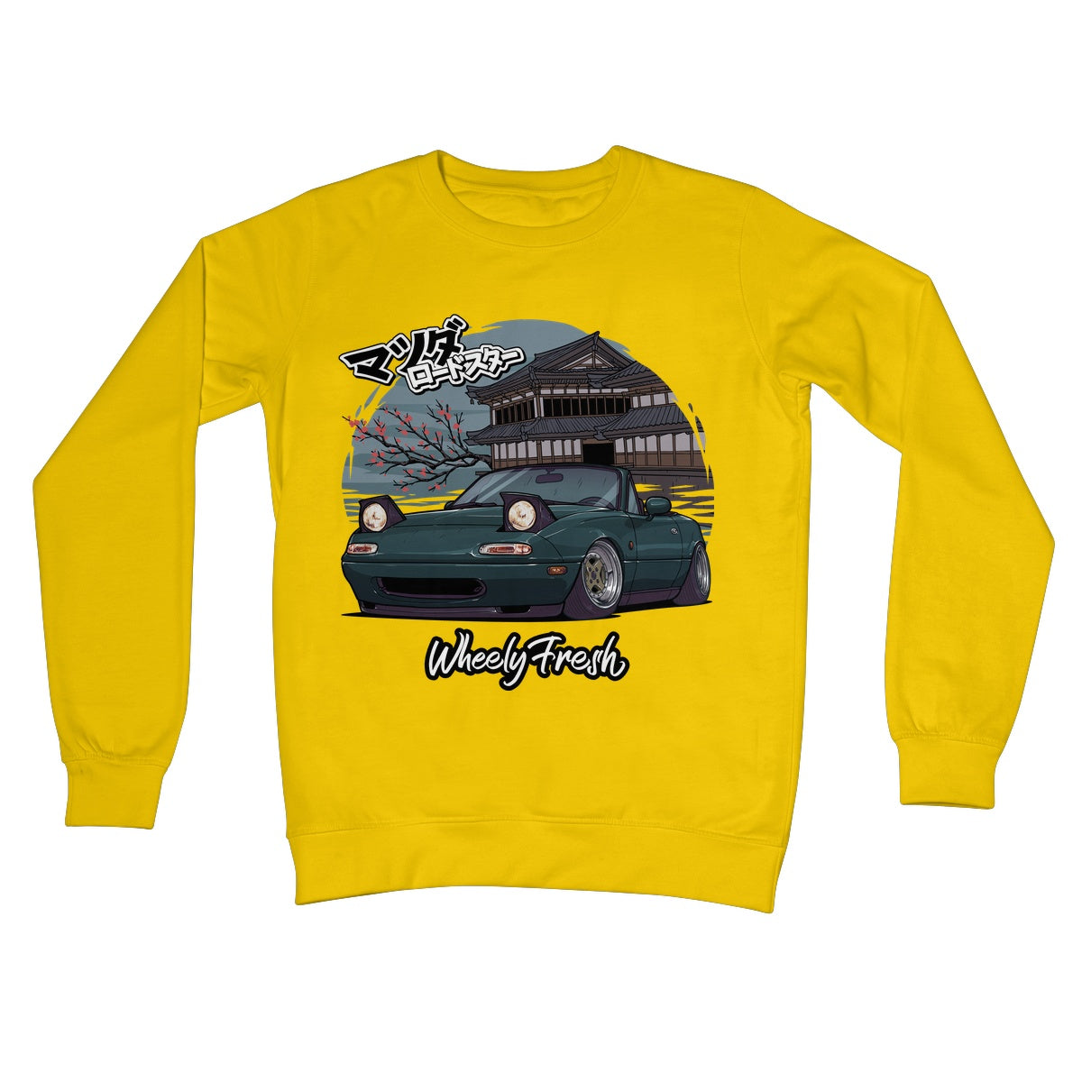 Miata Green Japanese Dojo Sweatshirt