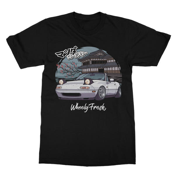 Miata White Japanese Dojo T-Shirt