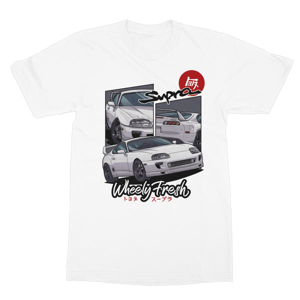 Toyota Supra T-Shirt im Comic-Stil