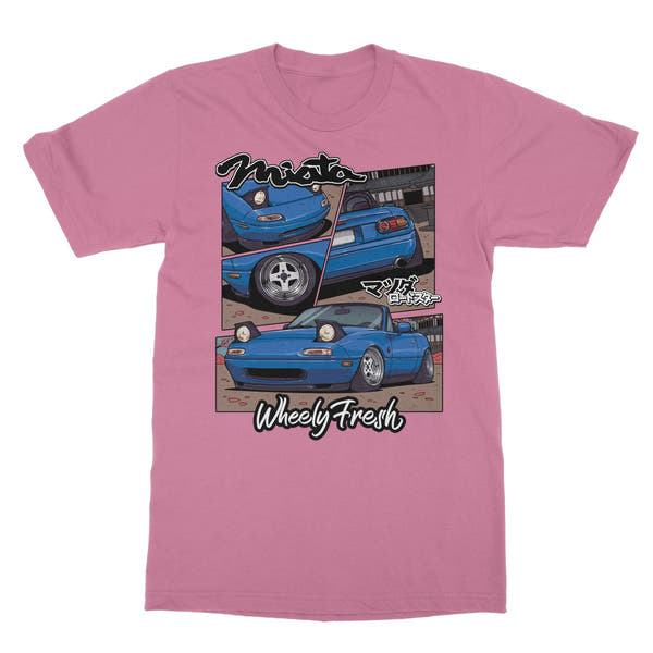 Miata Blue Comic Style T-Shirt