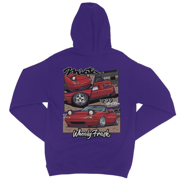 Miata Red Comic Style Hoodie