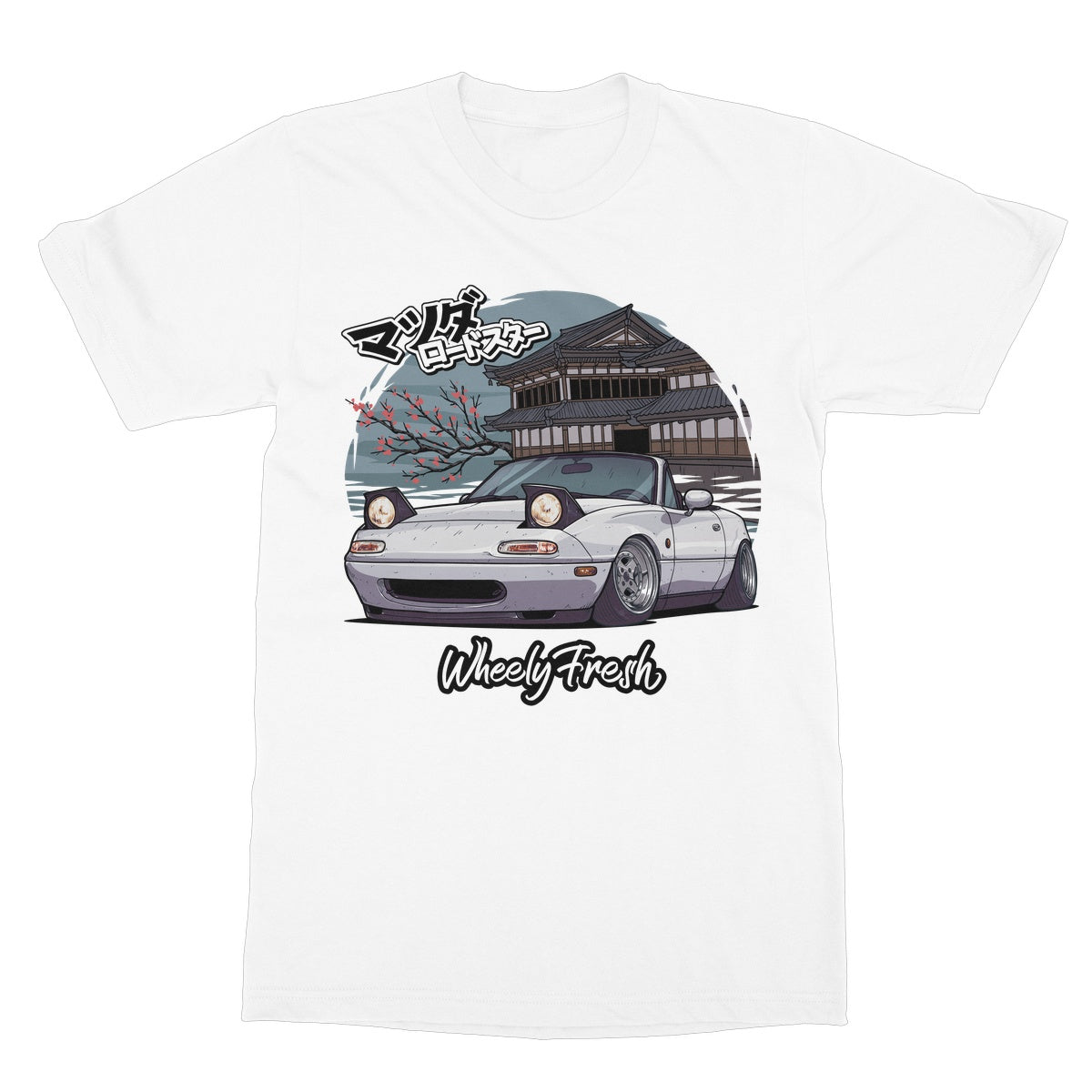 Miata White Japanese Dojo T-Shirt