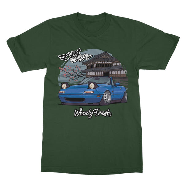 Miata Blue Japanese Dojo T-Shirt