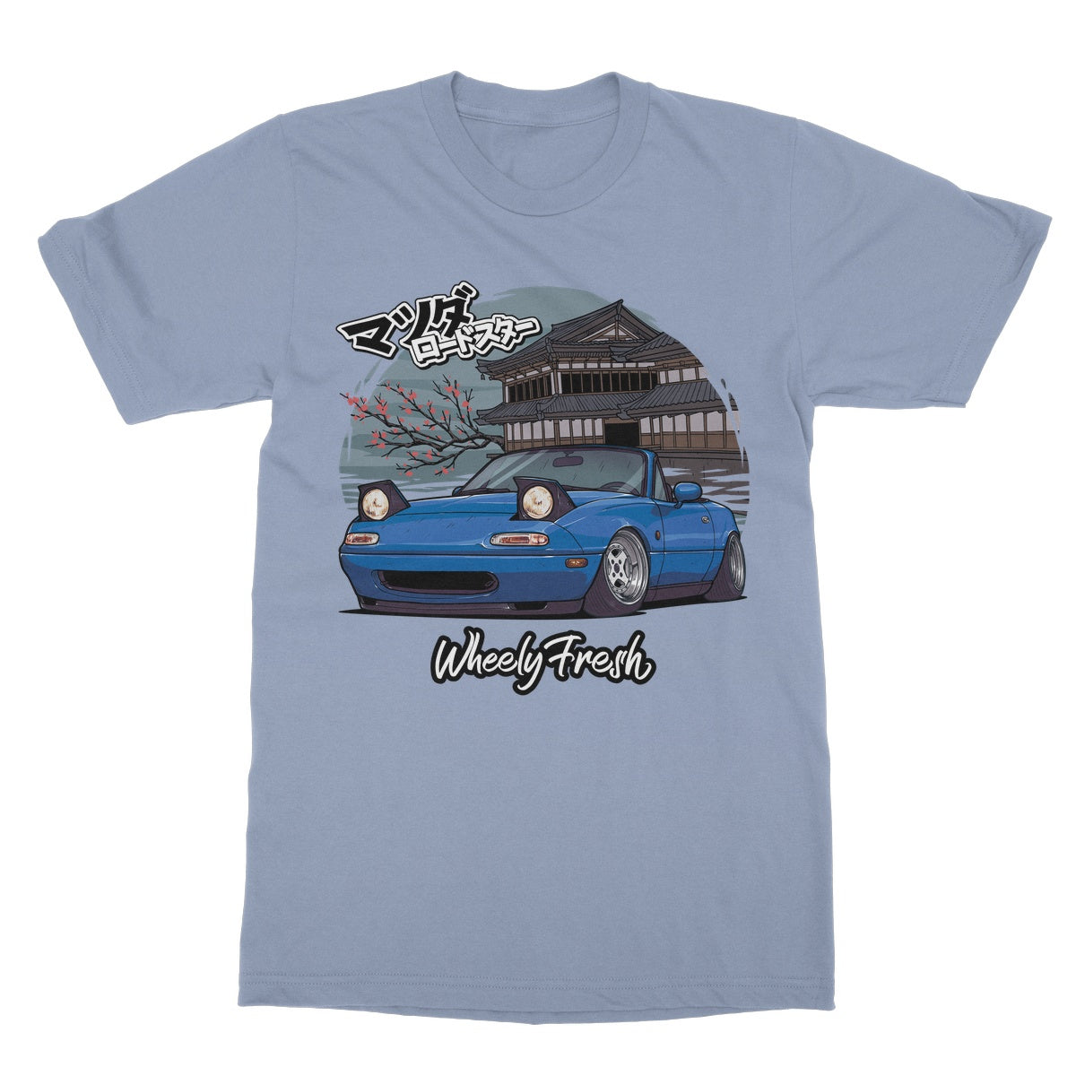 Miata Blue Japanese Dojo T-Shirt