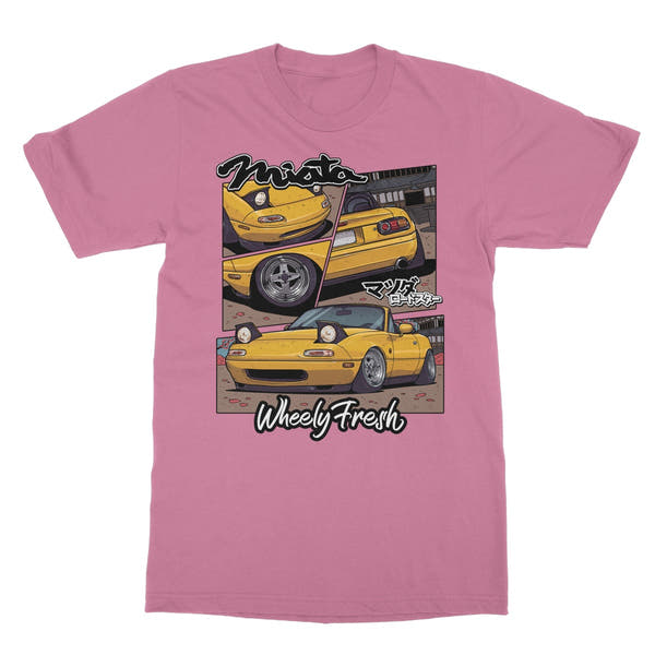 Miata Yellow Comic Style T-Shirt