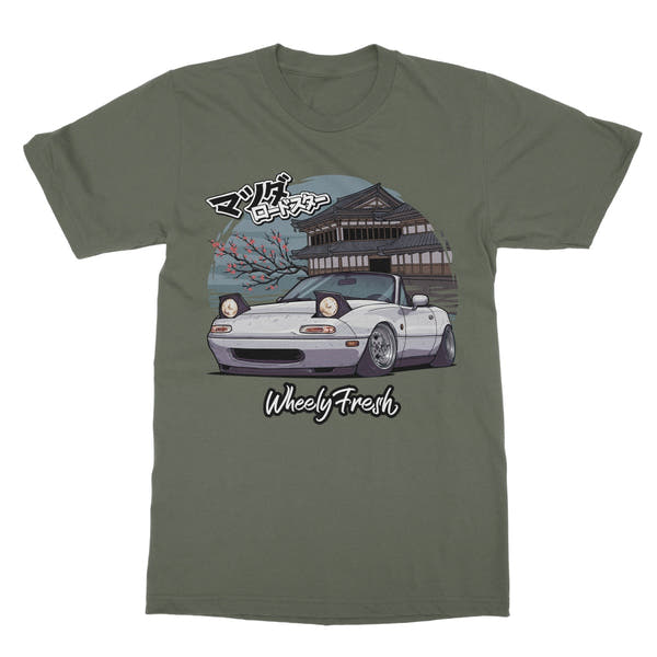 Miata White Japanese Dojo T-Shirt