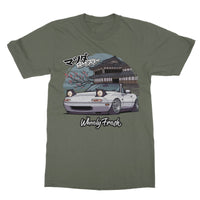 Miata White Japanese Dojo T-Shirt