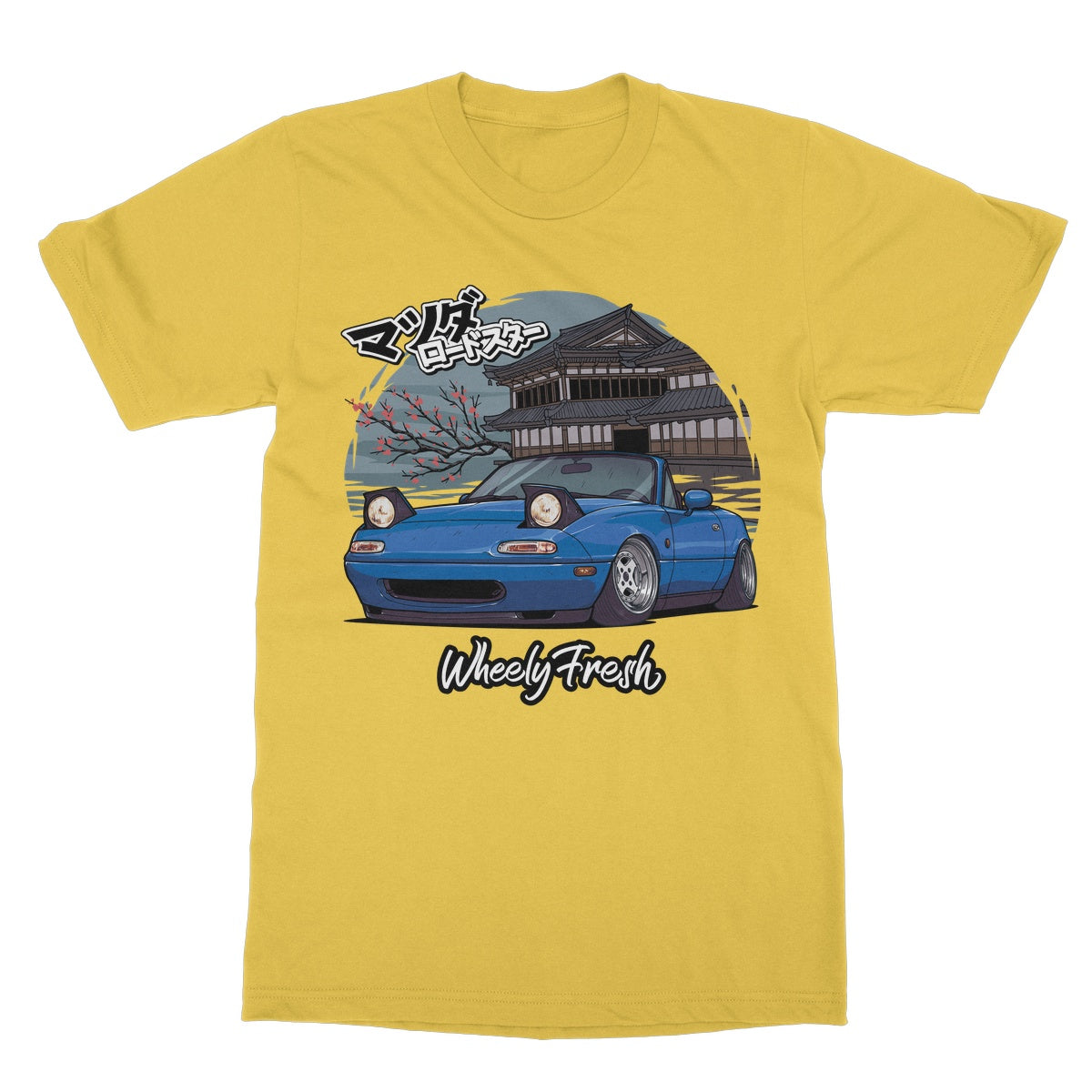 Miata Blue Japanese Dojo T-Shirt