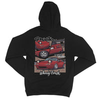 Miata Red Comic Style Hoodie
