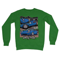 Miata Blue Comic Style Sweatshirt