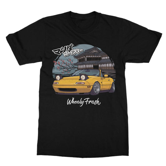 Miata Yellow Japanese Dojo T-Shirt