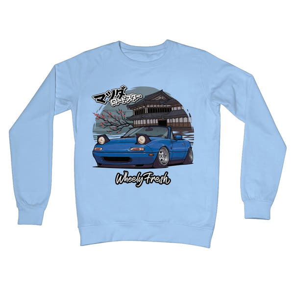 Miata Blue Japanese Dojo Sweatshirt