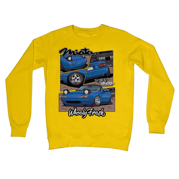 Miata Blue Comic Style Sweatshirt