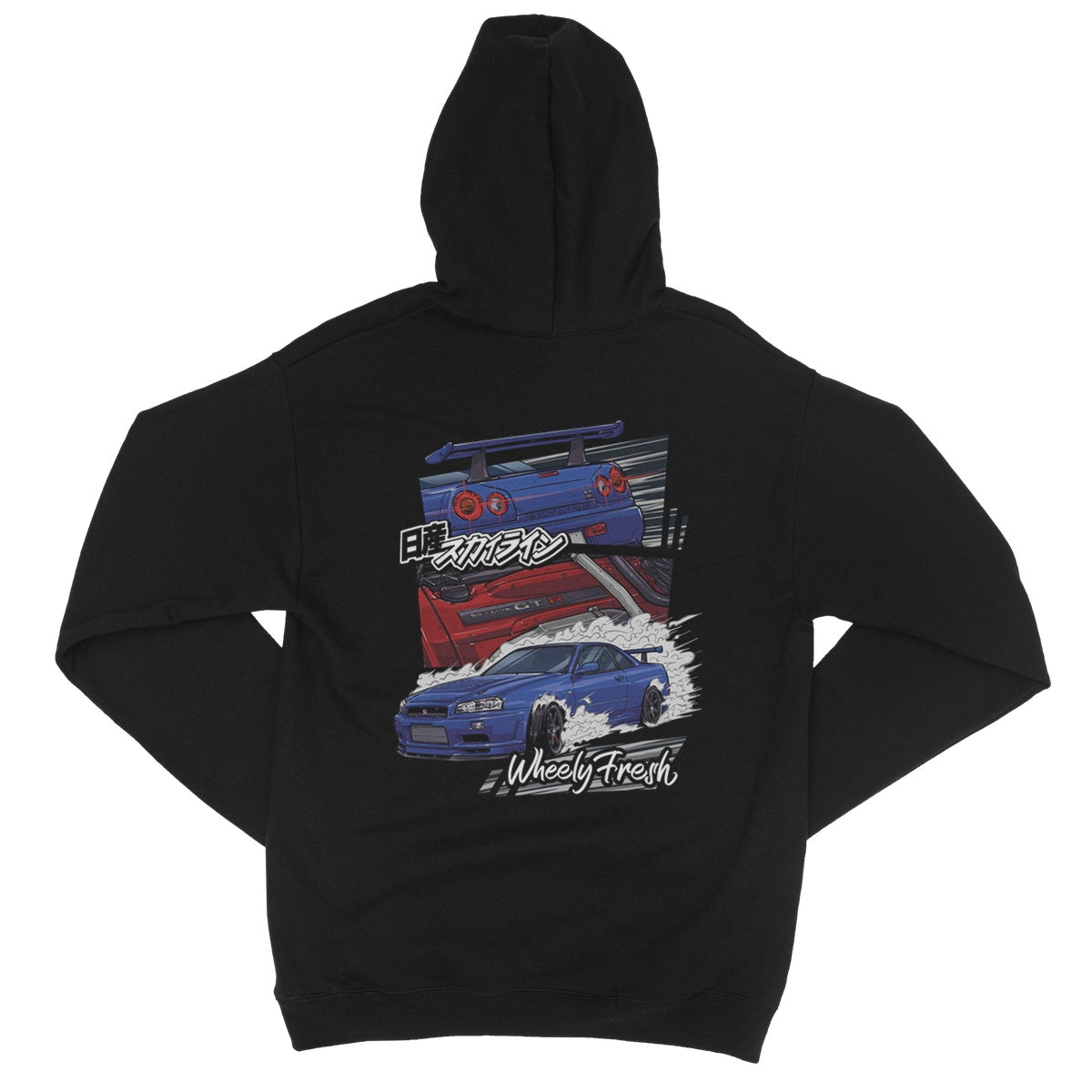 Nissan Skyline R34 GTR Comic Style Hoodie