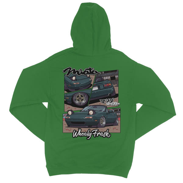Miata Green Comic Style Hoodie