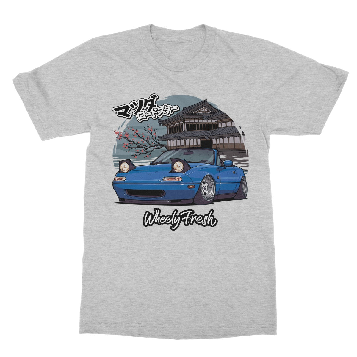 Miata Blue Japanese Dojo T-Shirt