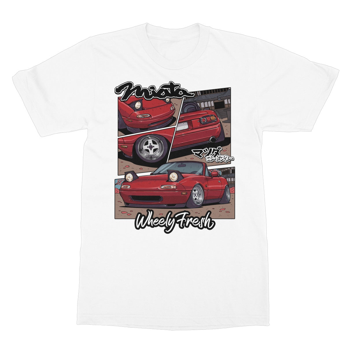 Miata Red Comic Style T-Shirt