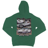 Miata White Comic Style Hoodie