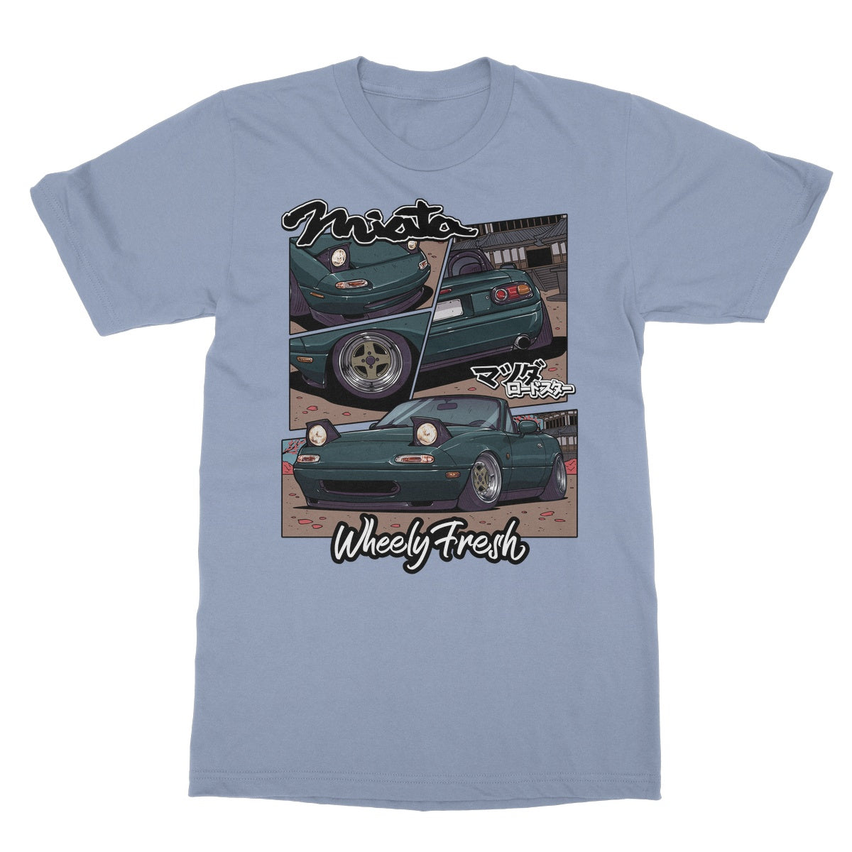 Miata Green Comic Style T-Shirt