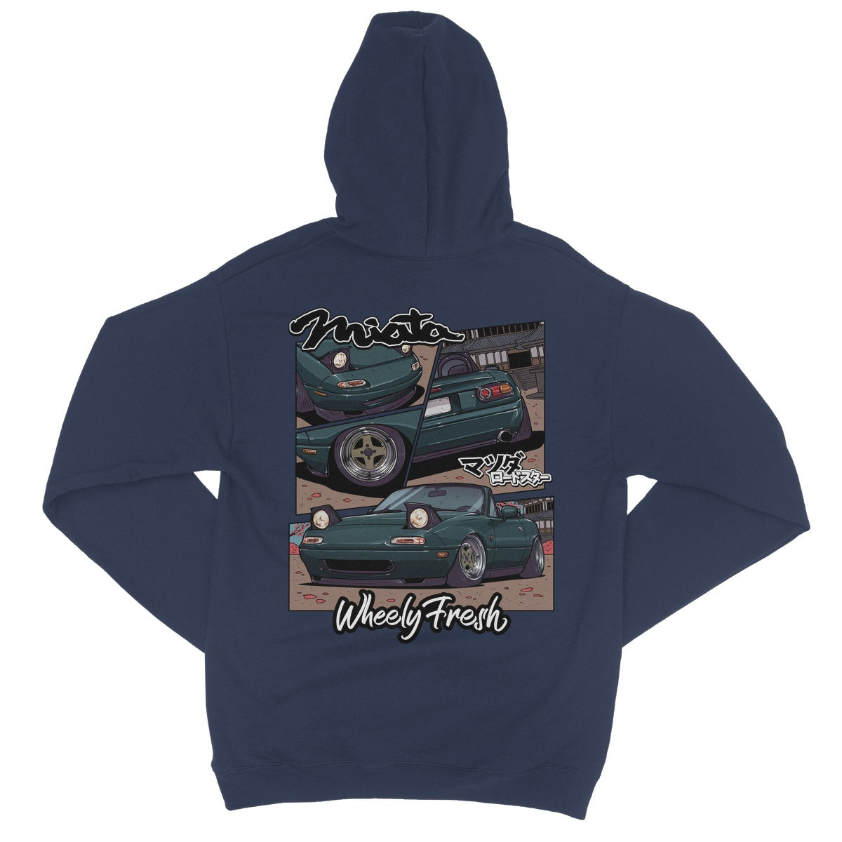 Miata Green Comic Style Hoodie