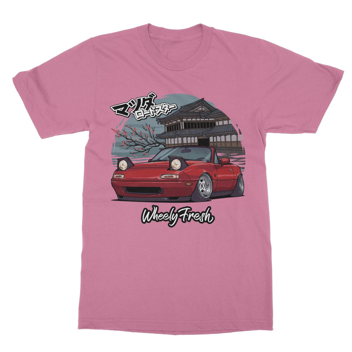 Miata Red Japanese Dojo T-Shirt