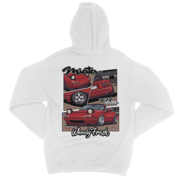 Miata Red Comic Style Hoodie